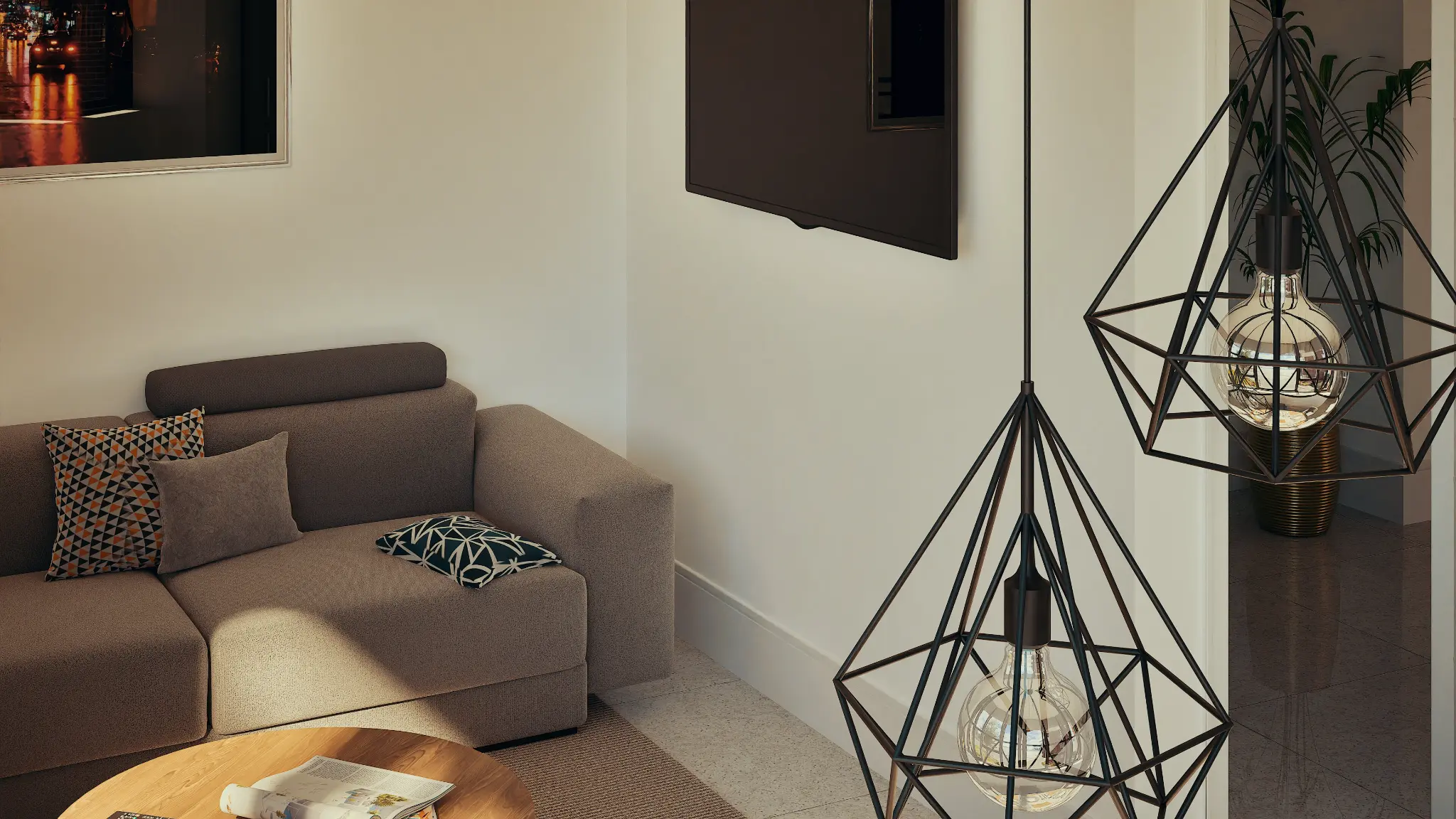 Omega Apartments - Living Area
